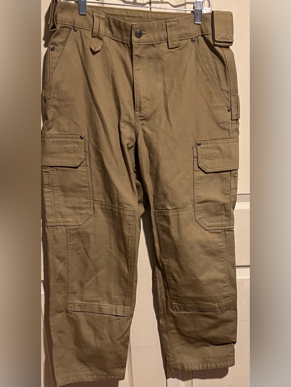 Duluth Trading Men’s Heavy Duty Cargo Work Pants Fire Hose Relaxed Fit 34 x 30
